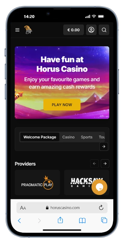 horus casino recenzja strony internetowej