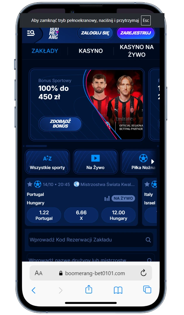 Boomerang Bet recenzja zakładów bukmacherskich